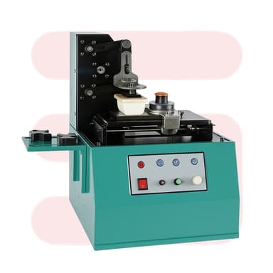 Pad printing machine with Dye Plate