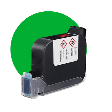 12.7 mm Green Premium Solvent Ink Cartridge