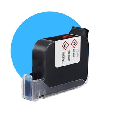 12.7mm Cyan Blue Premium Solvent Ink Cartridge
