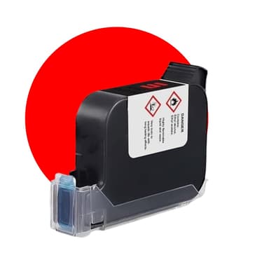 12.7 mm Red Premium Solvent Ink Cartridge