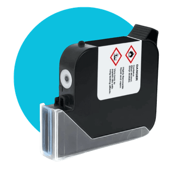 25 mm Cyan Blue Premium Solvent Ink Cartridge