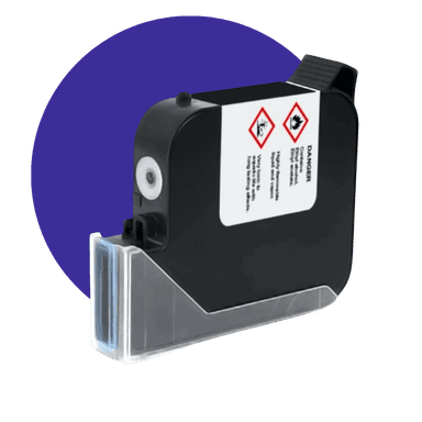 25 mm Pharma Blue Premium Solvent Ink Cartridge