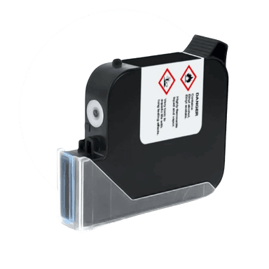 25 mm White Premium Solvent Ink Cartridge