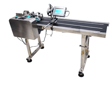 12 inch stacker conevyor with 5 inch screen printer